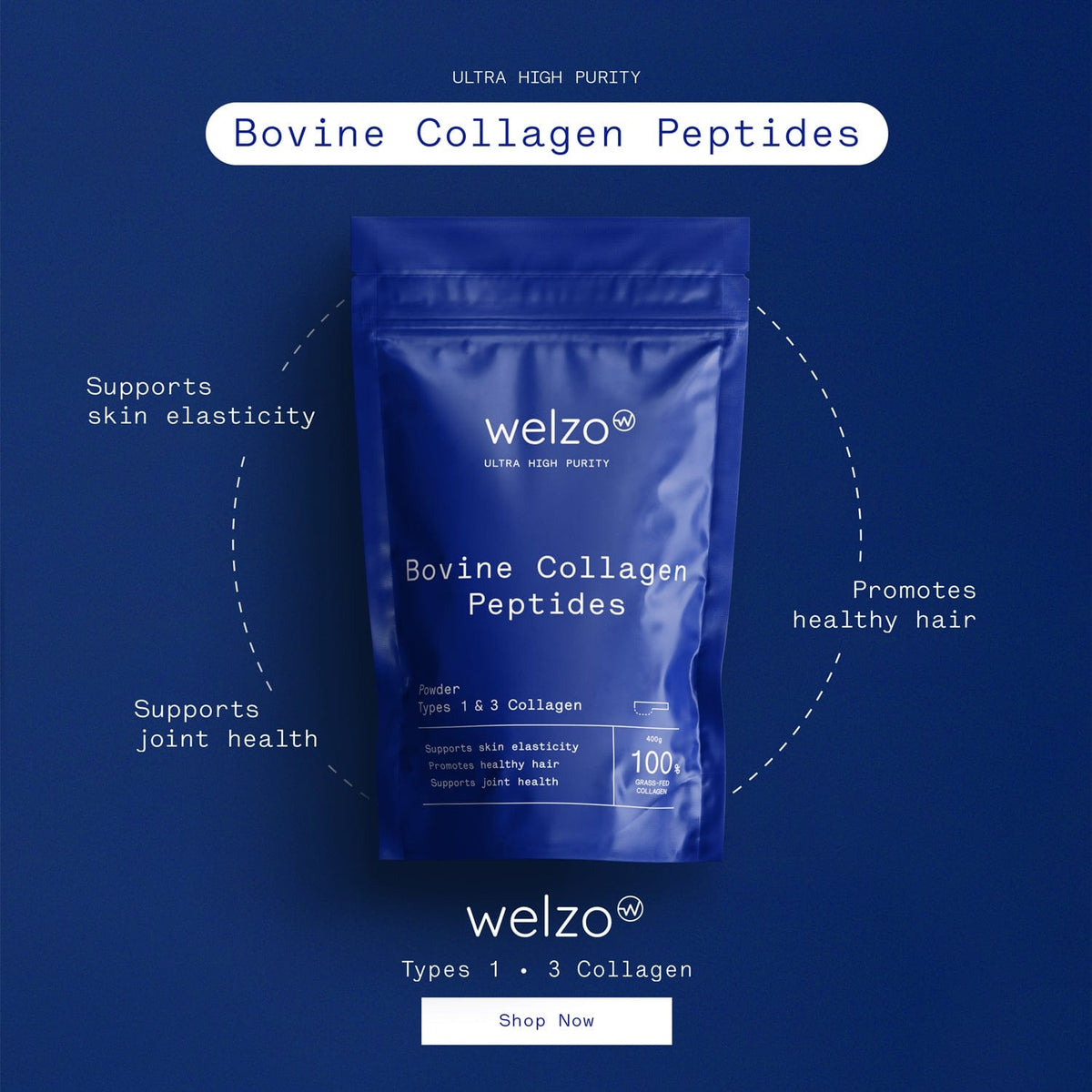 Ultra Purity bovine collagen peptides powder for skin and joints – view 8