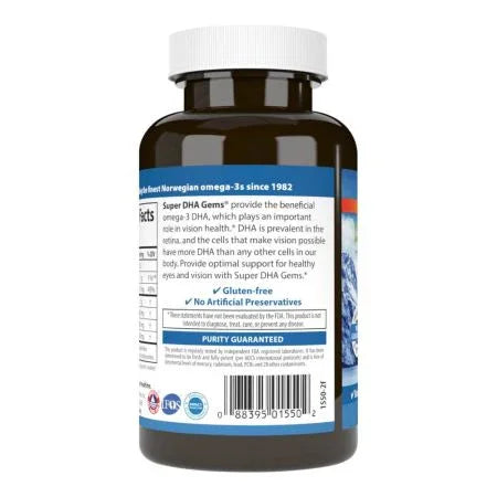 Carlson Labs Super DHA Gems 500mg 60 Softgels Plus 20 Softgels Free