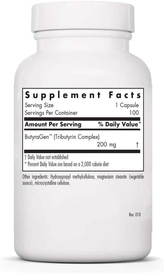 Nutricology / Allergy Research Group, ButyrAid / ButyrEn, 100 Capsules