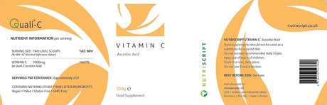 Nutriscript Vitamin C (Quali-C Ascorbic Acid) 250g