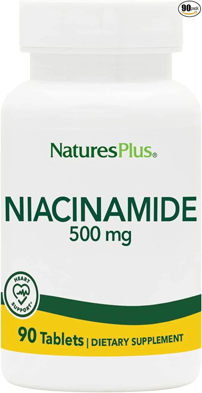 Nature's Plus Niacinamide 500 mg 90 Tablets