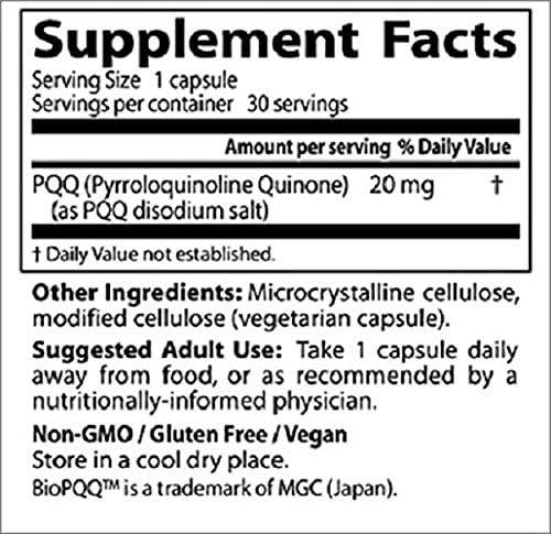 Dr's Best - BioPQQ with PQQ 20mg - 30 Veggie Caps