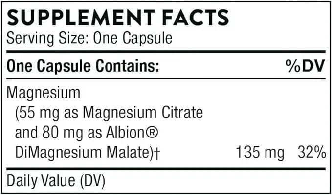 Thorne Research Magnesium Citramate, 90 Veggie Caps