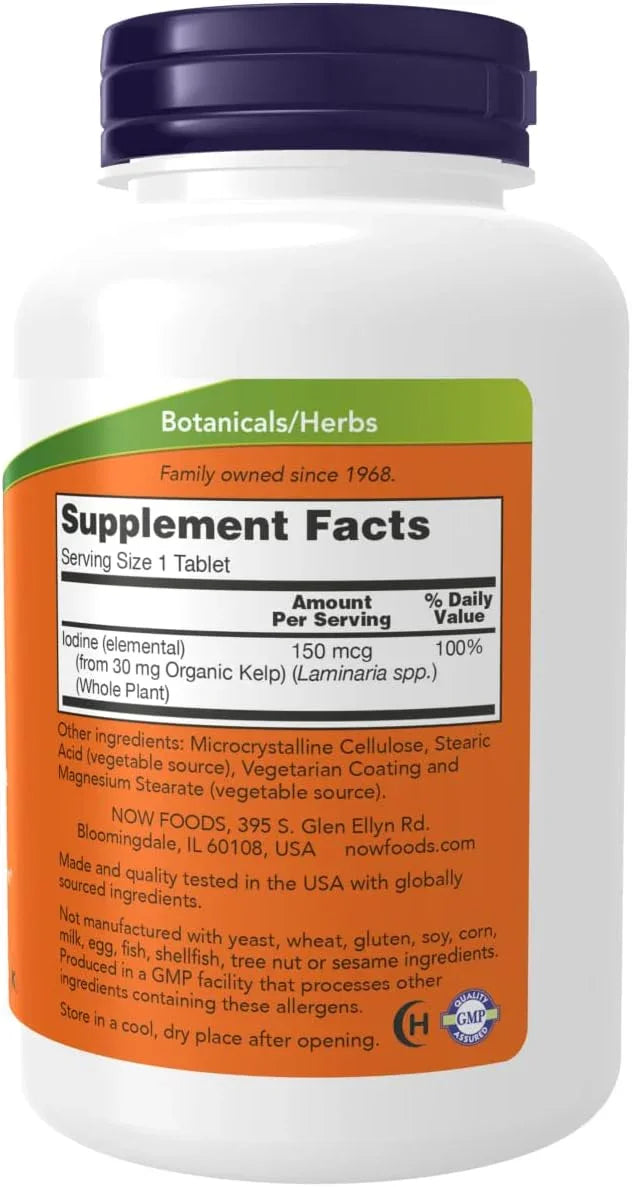 NOW Kelp (150mcg) - 200 Tablets