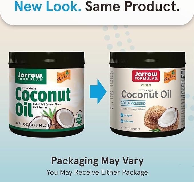 Jarrow Formulas Organic Extra Virgin Coconut Oil, Expeller Pressed, 473g