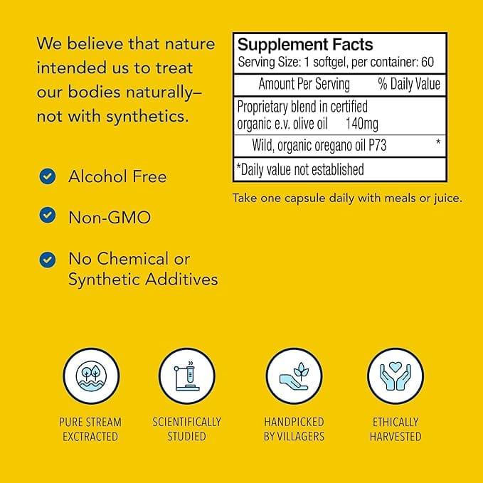 North American Herb & Spice Co - Oreganol P73, 60 Gelcaps