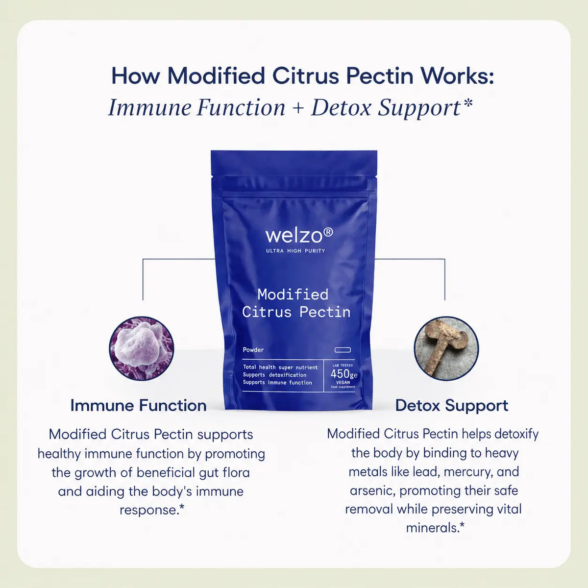Ultra Purity modified citrus pectin powder for cellular detox – view 4