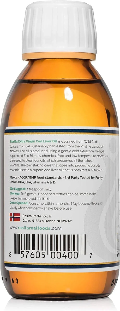 Rosita - Premium Extra Virgin Cod Liver Oil Liquid 150ml