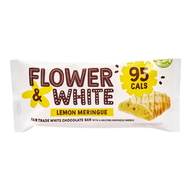 Flower & White Meringue Bar 12x20g Lemon