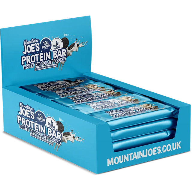 Mountain Joe's Protein Bar 12x35g White Chocolate Cookie Cream