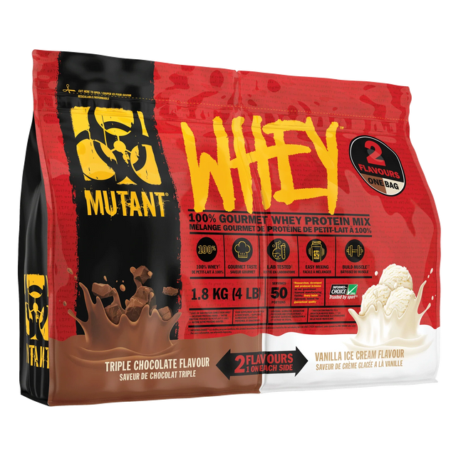 Mutant Whey Dual Chamber 1.8kg Triple Chocolate & Vanilla Ice Cream