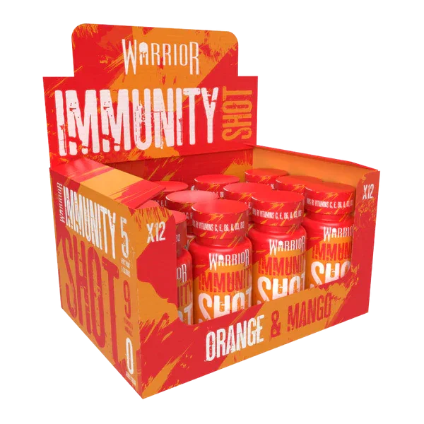 Warrior Immunity Shots 12x60ml Orange & Mango