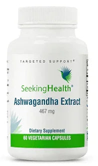 Ashwagandha Extract - 60 Vegetarian Capsules - Seeking Health - welzo
