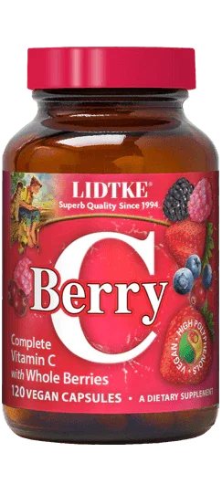Berry-C Complete Vitamin C - 120 Capsules - Lidtke - welzo