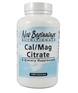 Calcium/Magnesium Citrate (180 Caps) (Cal/Mag) - New Beginnings - welzo