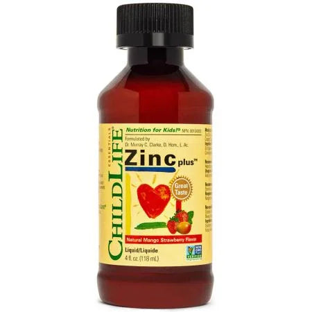ChildLife Zinc Plus Liquid 4oz (118ml) Mango/Strawberry Flavour