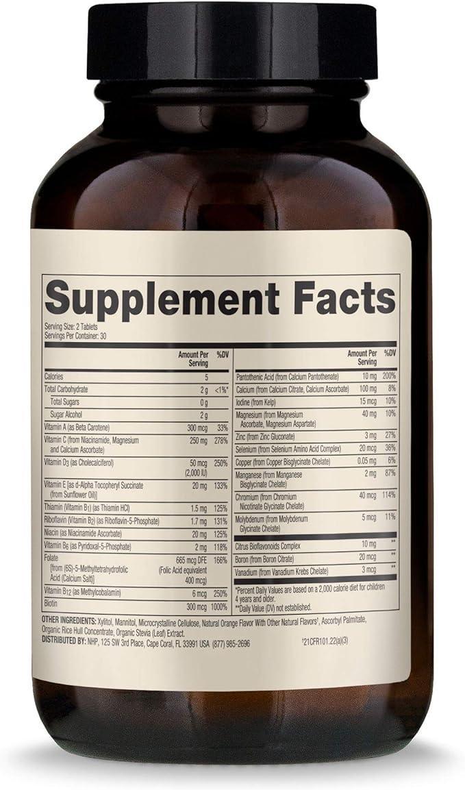 Children's Multivitamin, Fruit Flavored Chewables, 60 Tablets - Dr. Mercola - welzo