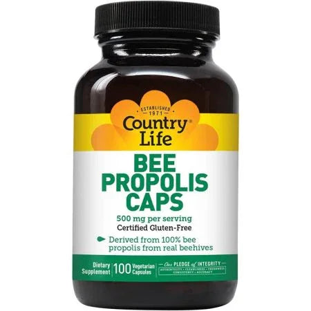 Country Life Bee Propolis 500mg 100 Vegetarian Capsules