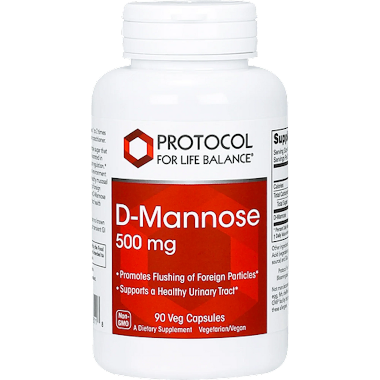 D-Mannose 500mg 90 vegcaps - Protocol For Life Balance - welzo