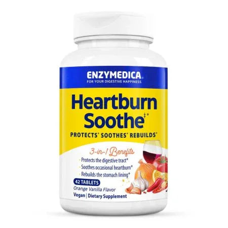 Enzymedica Heartburn Soothe VanillaOrange Chewables