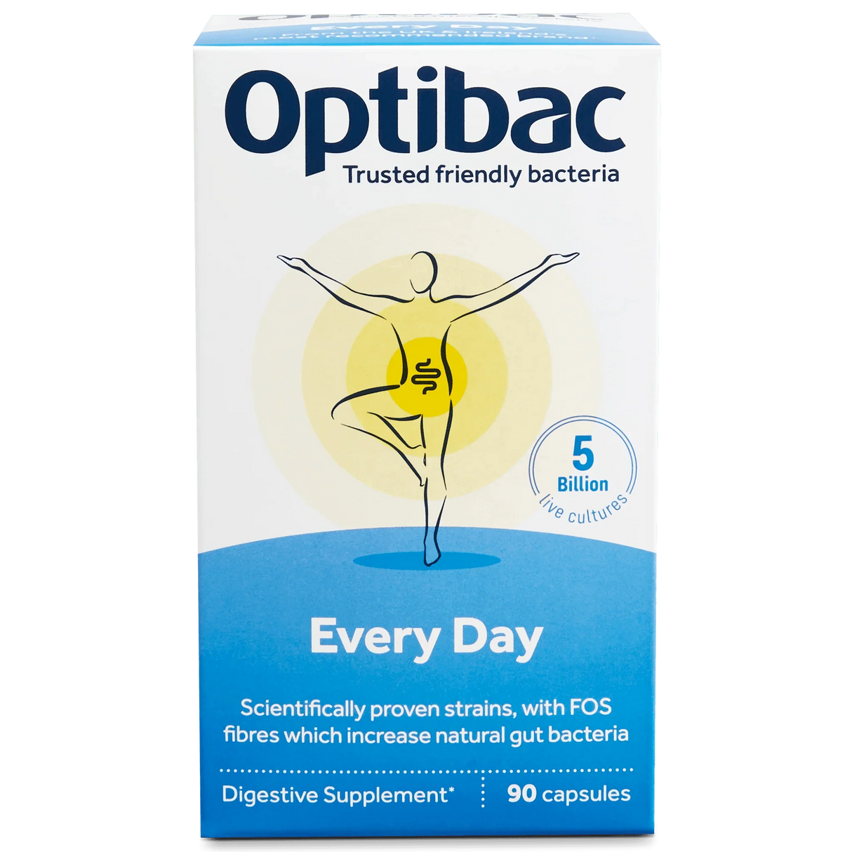 Every Day Probiotic + FOS, 90 capsules - OptiBac - welzo