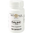 Folic Acid 20 mg 100 caps - Bio-Tech - welzo