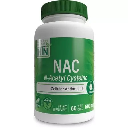 Health Thru Nutrition NAC (NAcetyl Cysteine) 600mg Veggie Capsules