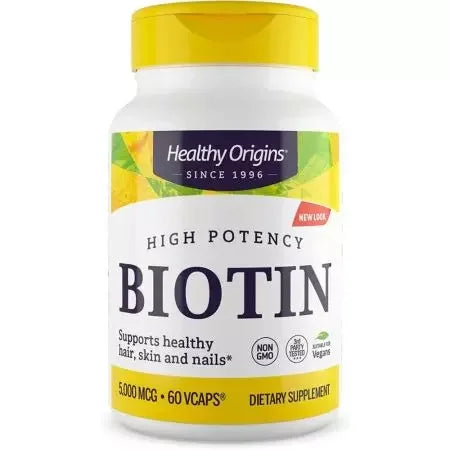 Healthy Origins Biotin 5,000mcg Veggie Capsules