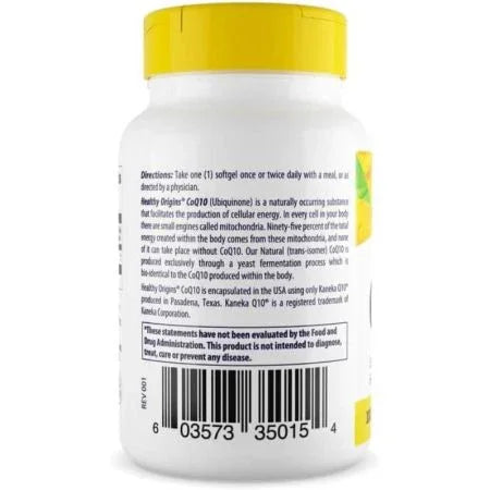 Healthy Origins CoQ10 100mg Softgels
