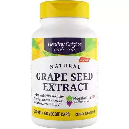 Healthy Origins Grape Seed Extract (Mega NaturalBP) 300mg 60 Veggie Capsules