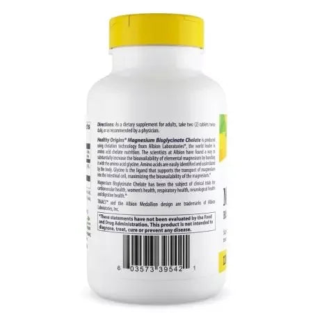 Healthy Origins Magnesium Bisglycinate Chelate Tablets