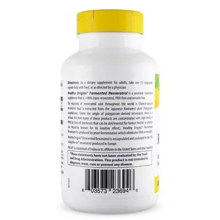 Healthy Origins Resveratrol 300mg Veggie Capsules