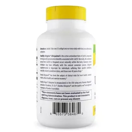 Healthy Origins Ubiquinol 100mg Softgels