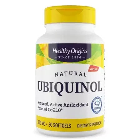 Healthy Origins Ubiquinol 200mg Softgels