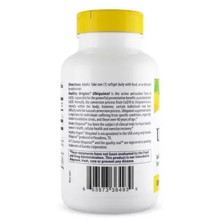 Healthy Origins Ubiquinol 300mg Softgels