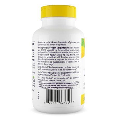 Healthy Origins Vegan Ubiquinol 100mg Softgels
