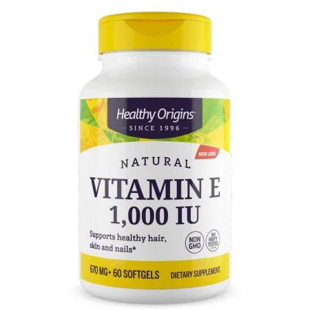 Healthy Origins Vitamin E 1,000iu Softgels