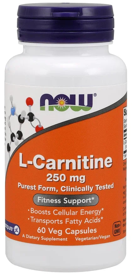 NOW Foods L-Carnitine, 250mg - 60 vcaps