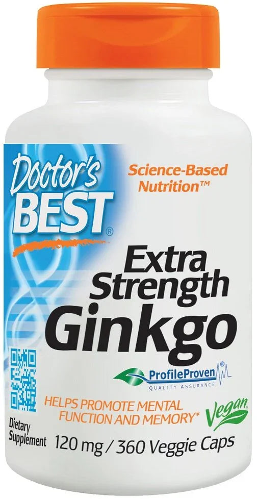 Doctor's Best Extra Strength Ginkgo, 120mg - 360 vcaps