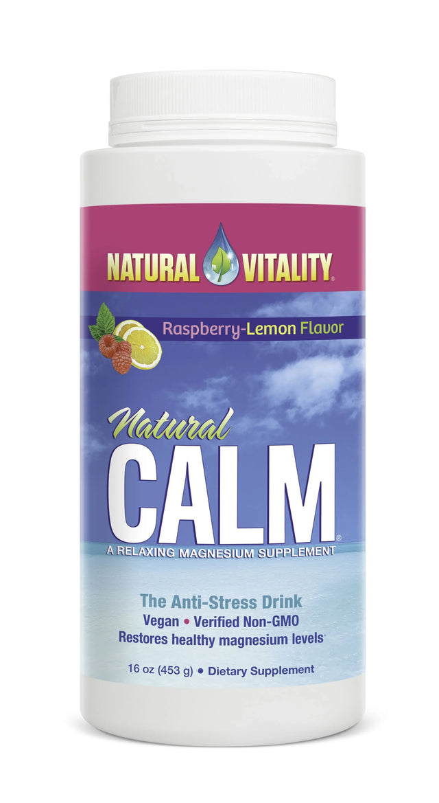Natural Vitality Natural Calm, Raspberry Lemon - 453 grams
