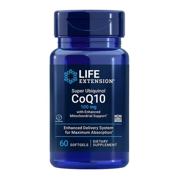 Life Extension Super Ubiquinol CoQ10 with Enhanced Mitochondrial Support, 100mg - 60 softgels