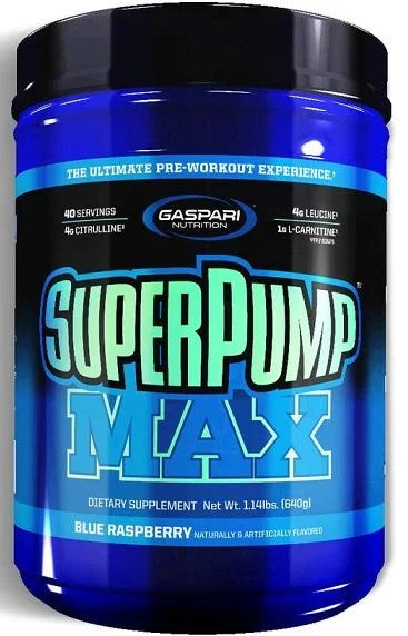Gaspari Nutrition SuperPump MAX, Blue Raspberry - 640 grams