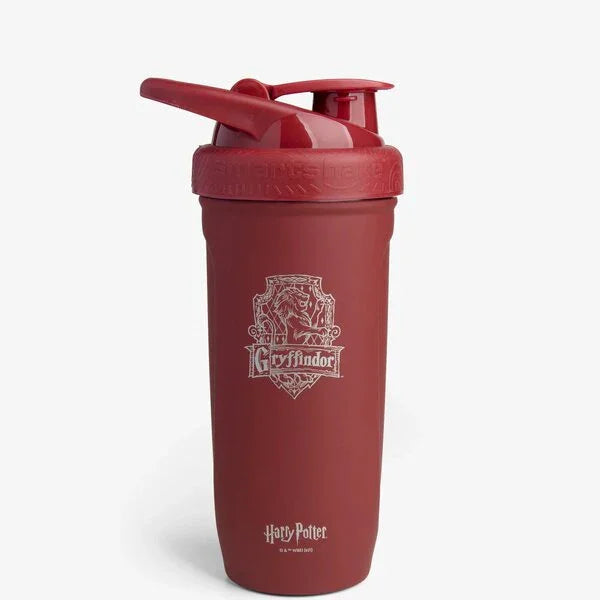 SmartShake Harry Potter Collection Stainless Steel Shaker, Gryffindor - 900 ml.