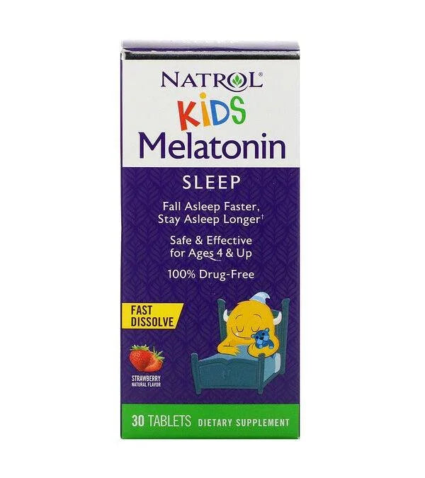 Natrol Kids Melatonin, Strawberry - 30 tablets