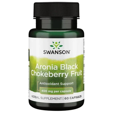 Swanson Aronia Black Chokeberry Fruit, 400mg - 60 caps