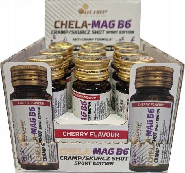 Olimp Nutrition Chela Mag B6, Cherry - 9 x 25 ml.
