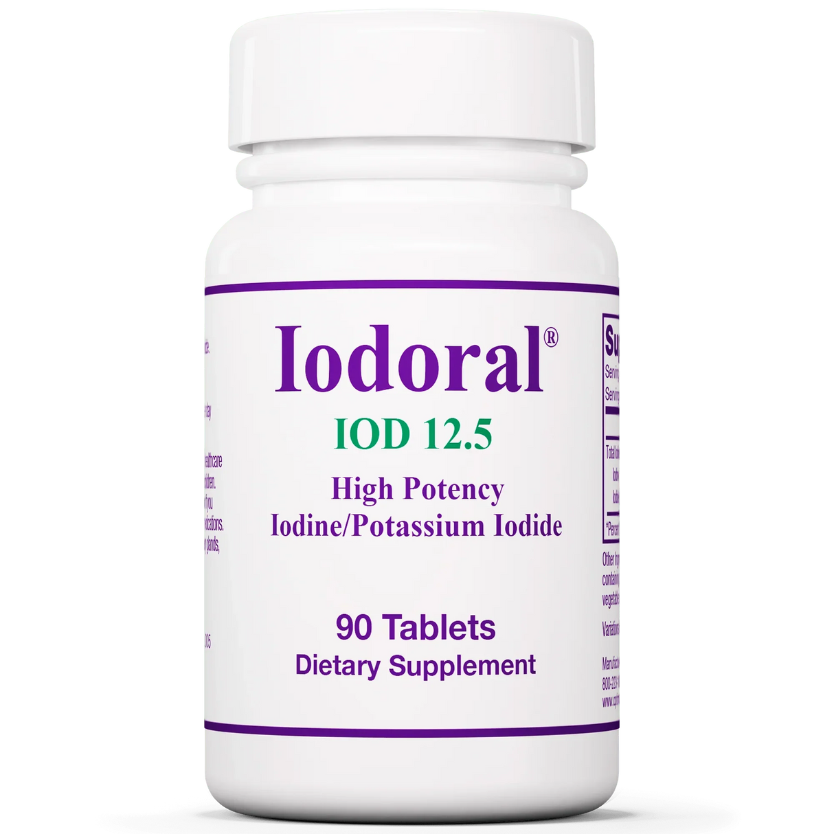 Iodoral IOD 12.5mg (Potassium Iodide) 90 tablets - Optimox - welzo
