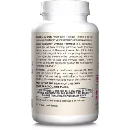 Jarrow Formulas Evening Primrose 1300mg 60 Softgels