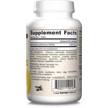 Jarrow Formulas MSM 1,000mg Veggie Capsules