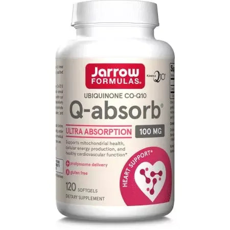 Jarrow Formulas Qabsorb CoQ10 100mg 120 Softgels